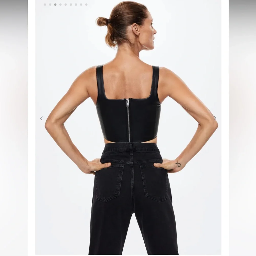 Mango | Women's Corset style top | Black | Medium | NWT - Picture 5 of 12